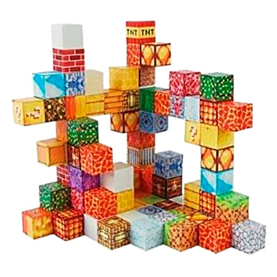 Конструктор Магнитный 63 кубика Zhorya ZY1875345 1